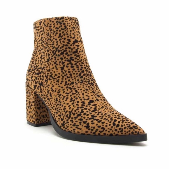 😍restock Camel / Black Leopard Ankle Booties - Picture 7 of 8